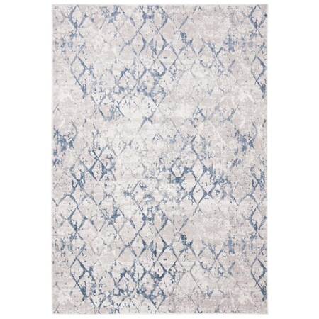 Safavieh 10 x 14 ft. Amelia 700 Power Loomed Rectangle Area Rug Light Grey & Blue ALA783G-10